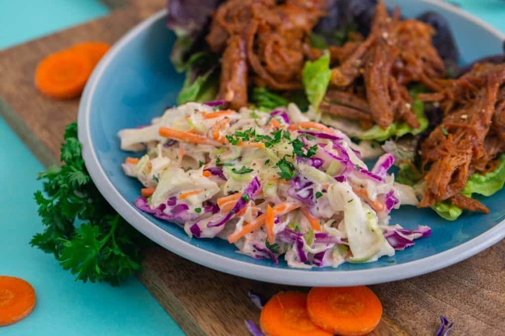 Whole30 Coleslaw with BBQ Pulled Pork