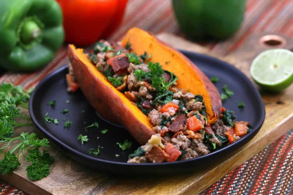 Whole30 Stuffed Sweet Potato