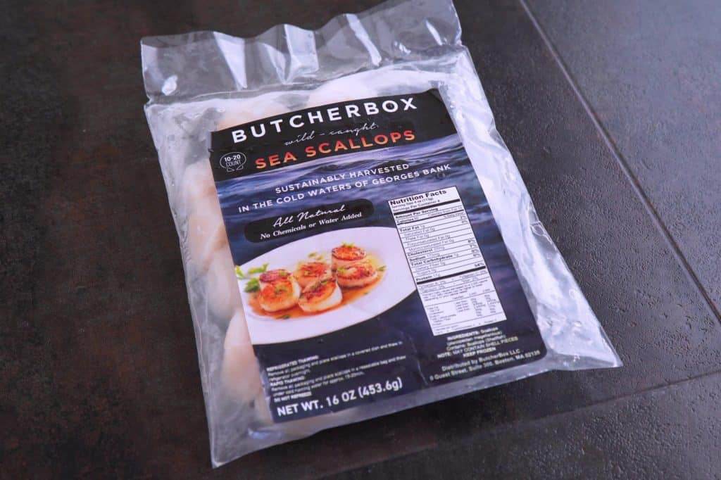 Butcher Box frozen scallops