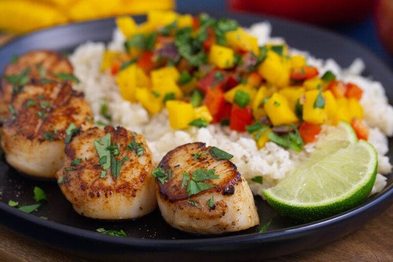 Pan Seared Butter Scallops
