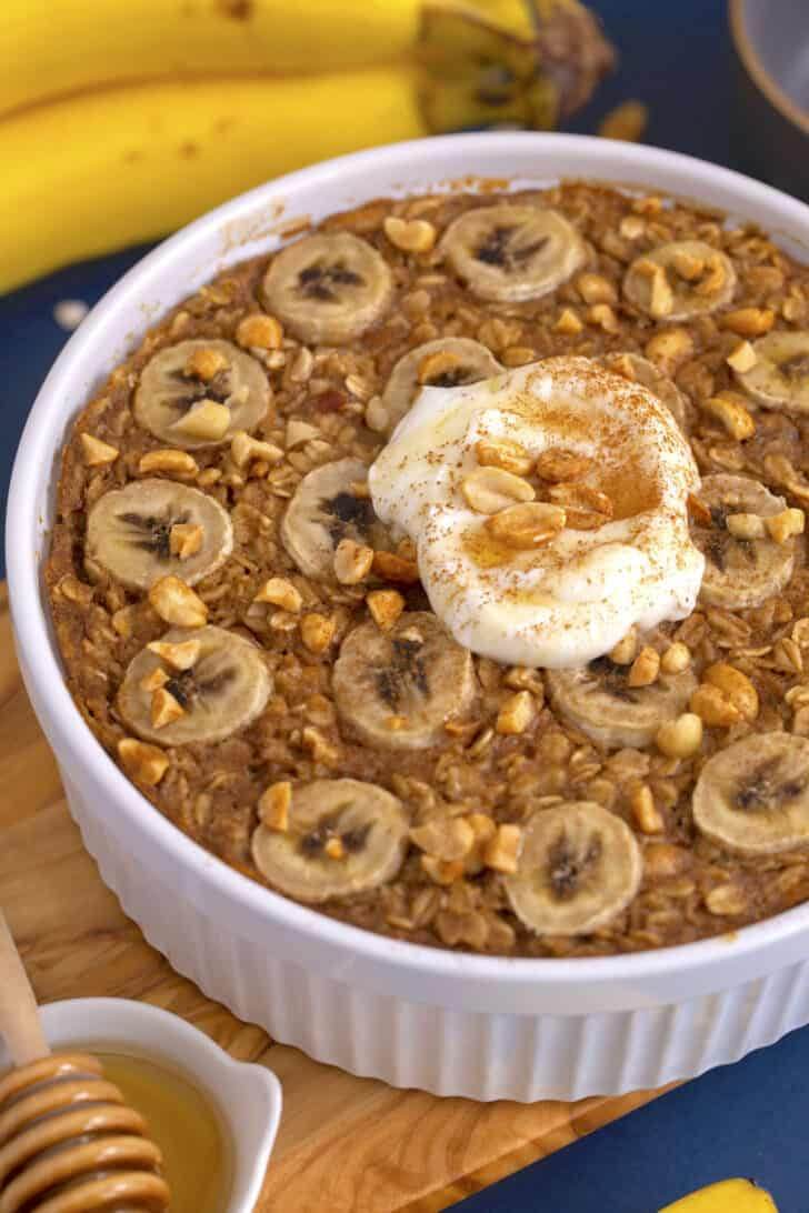 Peanut Butter Banana Baked Oatmeal Recipe