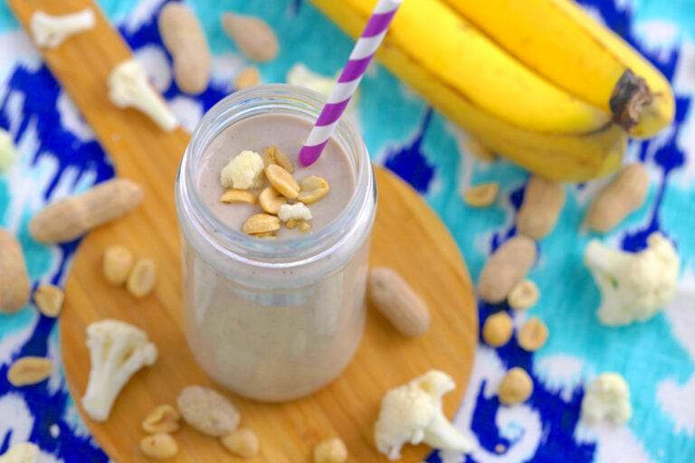 Peanut Butter Banana Cauliflower Smoothie
