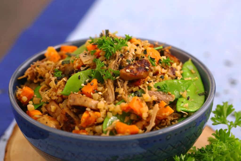 Cauliflower Fried Rice with Pork