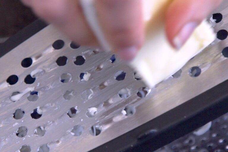 Freeze a stick of butter to make it easier to grate.