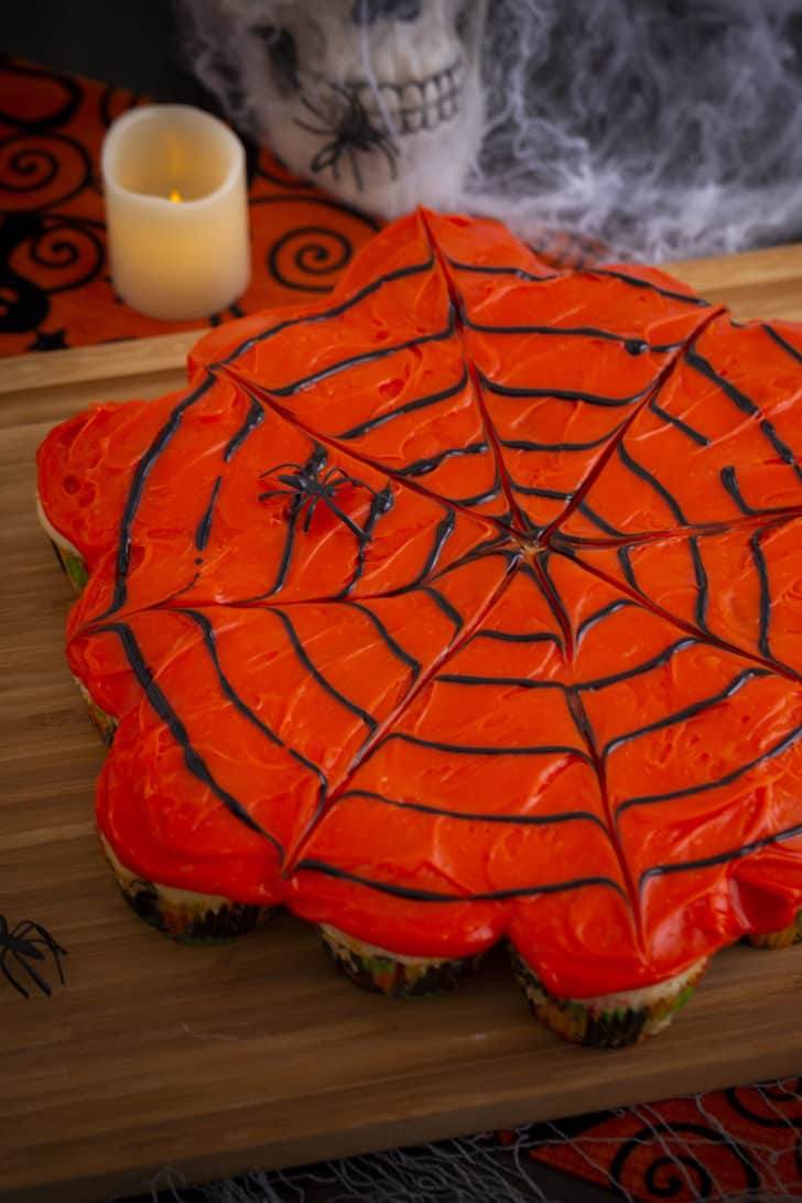Pull Apart Spider Web Cupcakes