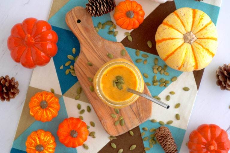 Healthy Pumpkin Smoothie with Mango