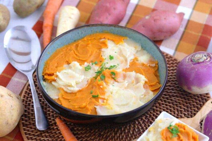 Root Vegetable Mash recipe, parsnip turnip potato mash, healthy mashed potatoes, healthy thanksgiving side dishes