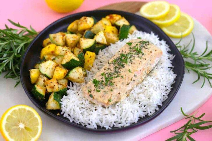 Rosemary Salmon Sheet Pan Dinner