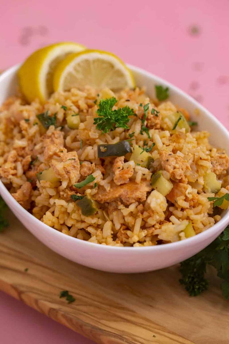 Easy Salmon Rice Bowl