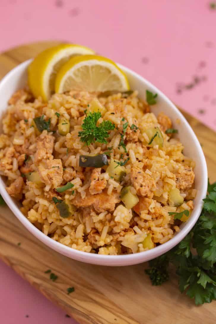 BBQ Salmon Rice Bowl
