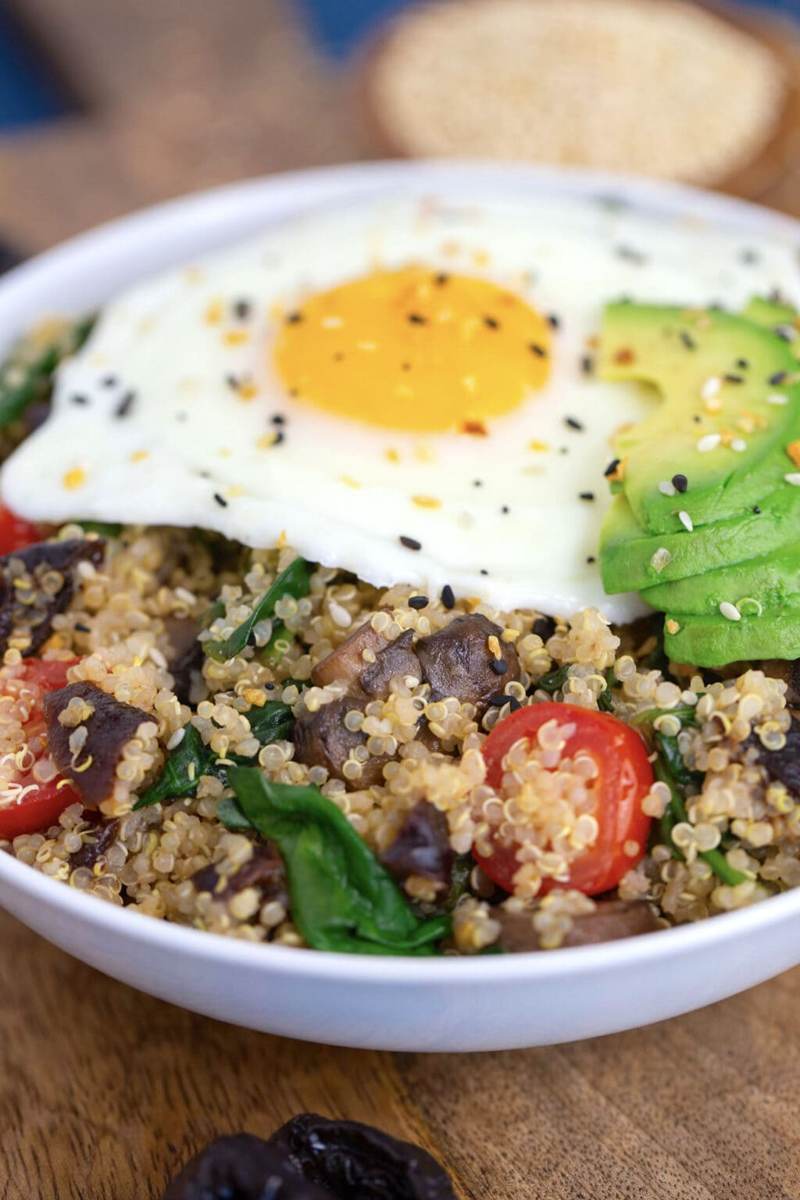 Quinoa Egg Breakfast Bowl