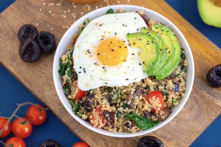 Savory Breakfast Quinoa Recipe with Eggs