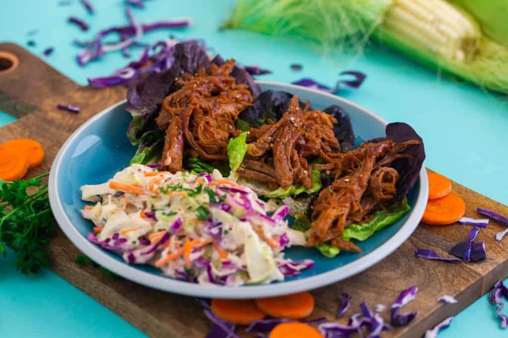 Whole30 bbq pulled pork meal