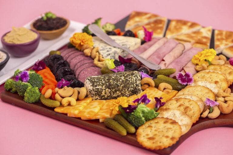 How to set up a small charcuterie board without a board