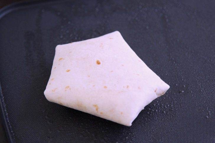 Place s'mores crunchwrap seam-side down onto griddle over medium-high heat (350°F).