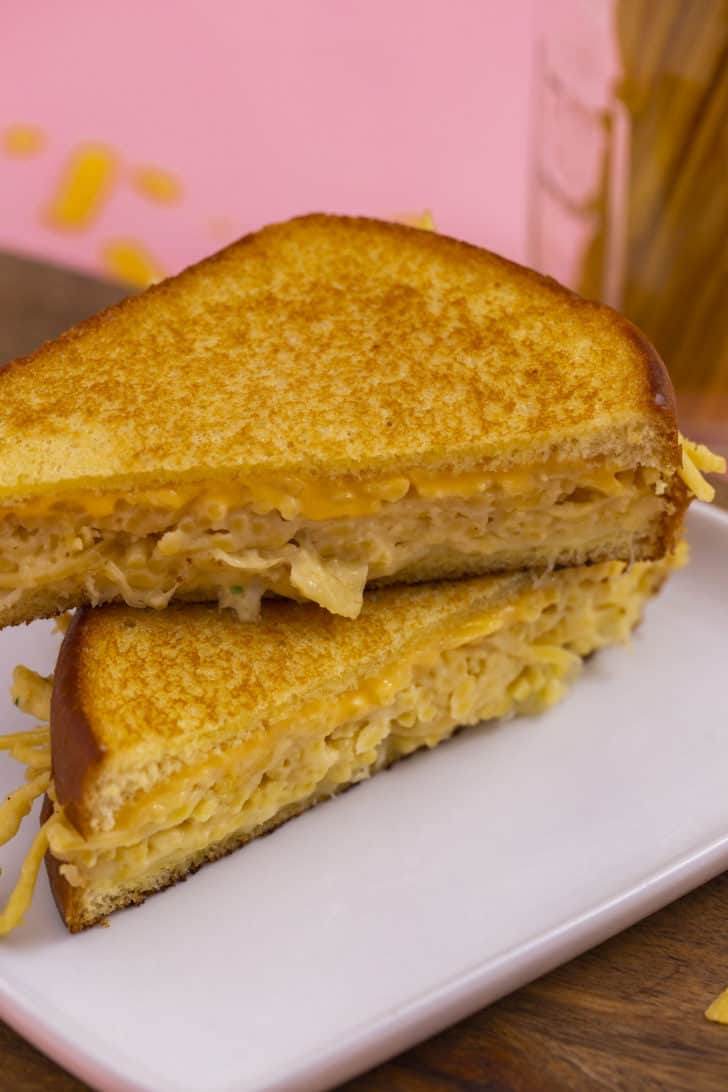 Spaghetti Grilled Cheese Sandwich