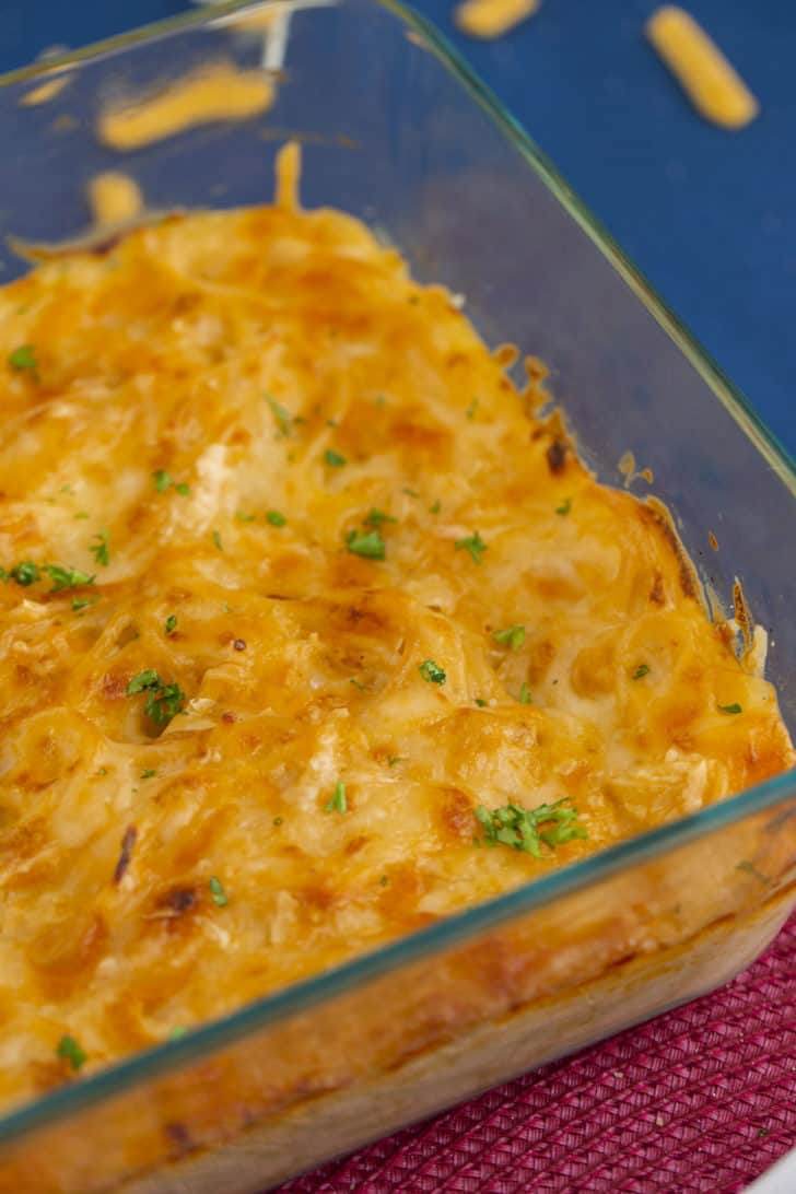Baked Spaghetti Mac and Cheese