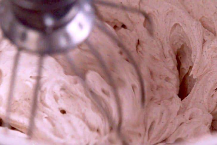 Whip on high speed for about 5 minutes, until stiff peaks form.