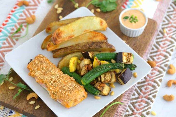 Sriracha Mayo Baked Salmon