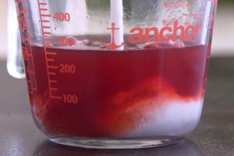 After making the Strawberry Acai Refresher base mixture, chill in the fridge, then mix with coconut milk.