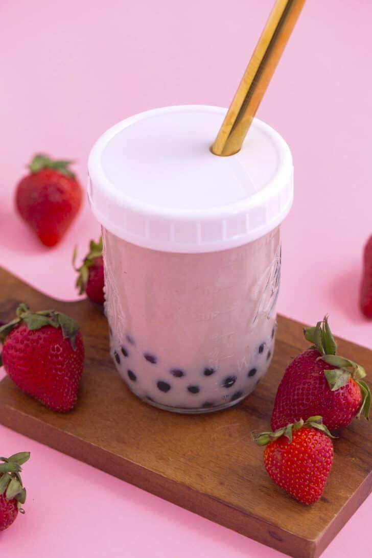 Strawberry Boba Tea Recipe