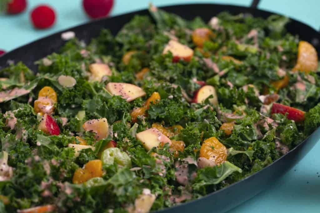 Strawberry Vinaigrette Dressing & Kale Salad
