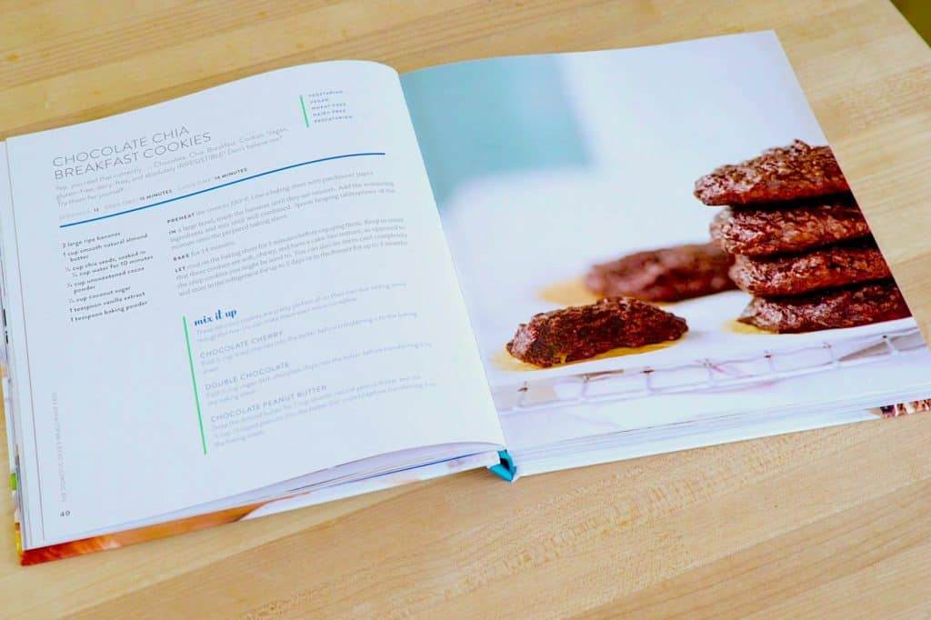 Simple summer meals, The Domestic Geek Meals Made Easy Cookbook, Sara Lynn Cauchon, simple summer recipes, healthy vegetarian meals, simple healthy meals, quick easy recipes, easy summer meals, chocolate chia seed breakfast cookies, one pot Mediterranean pasta