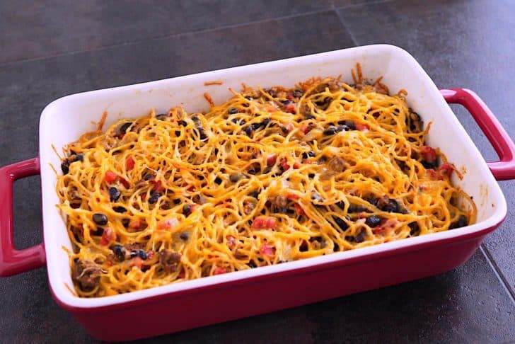 Taco Spaghetti Casserole