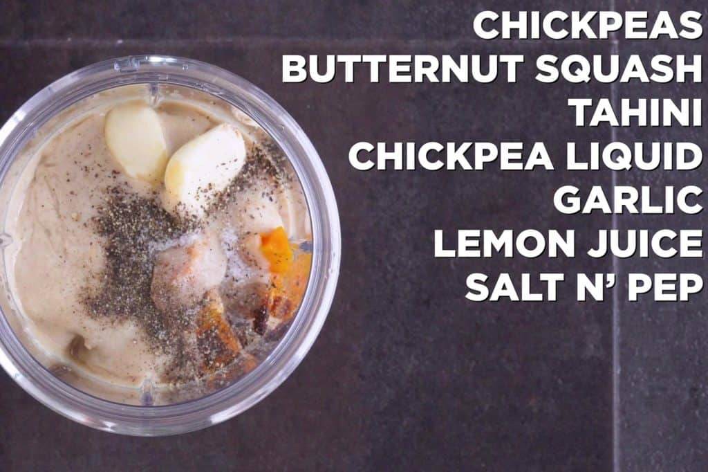 Butternut Squash Hummus Ingredients