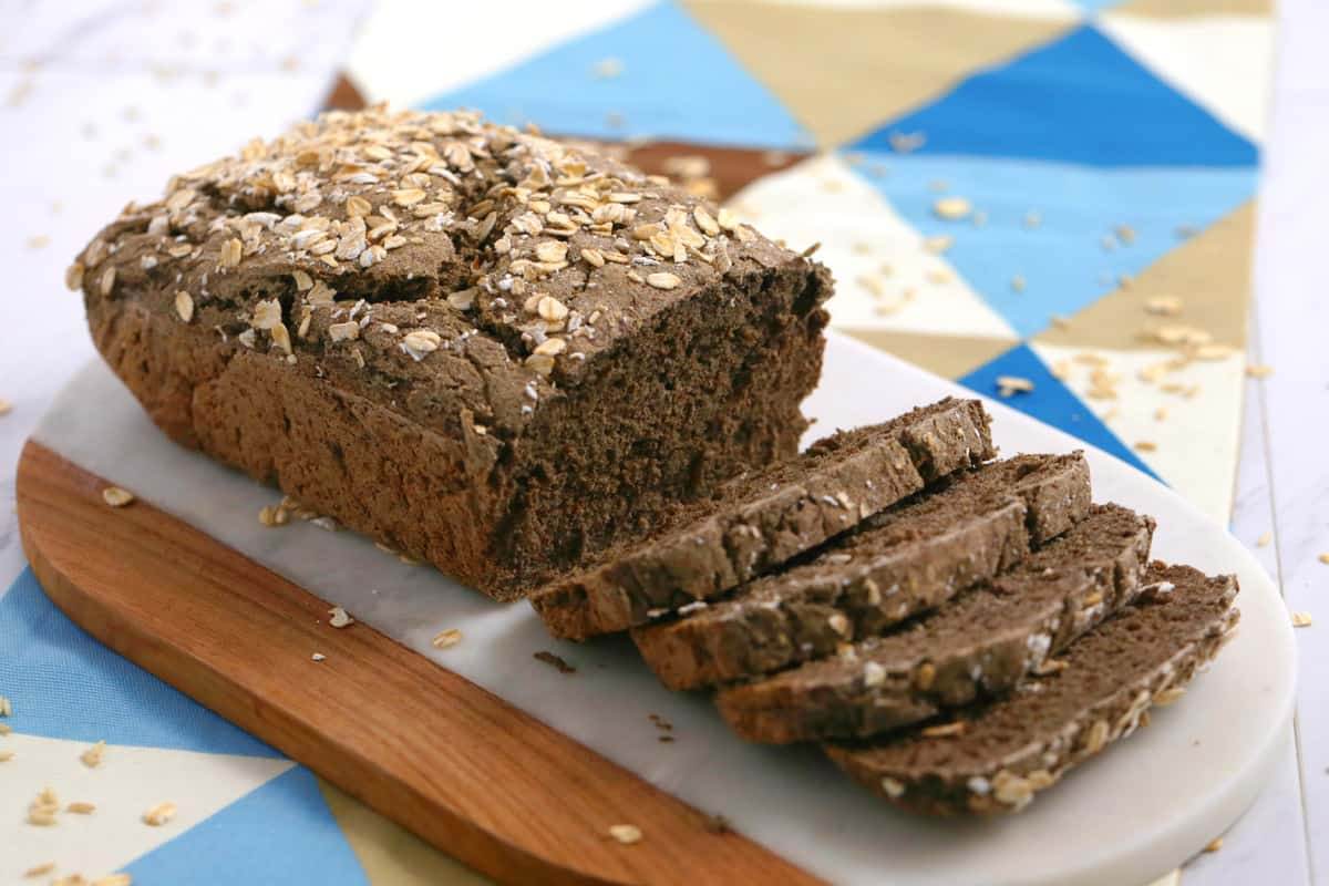 vegan gluten free sandwich bread, gluten free bread recipe, homemade vegan bread, vegan gluten free bread, gluten free egg free bread, how to make vegan gluten free bread, rice flour bread, vegan brown rice bread recipe