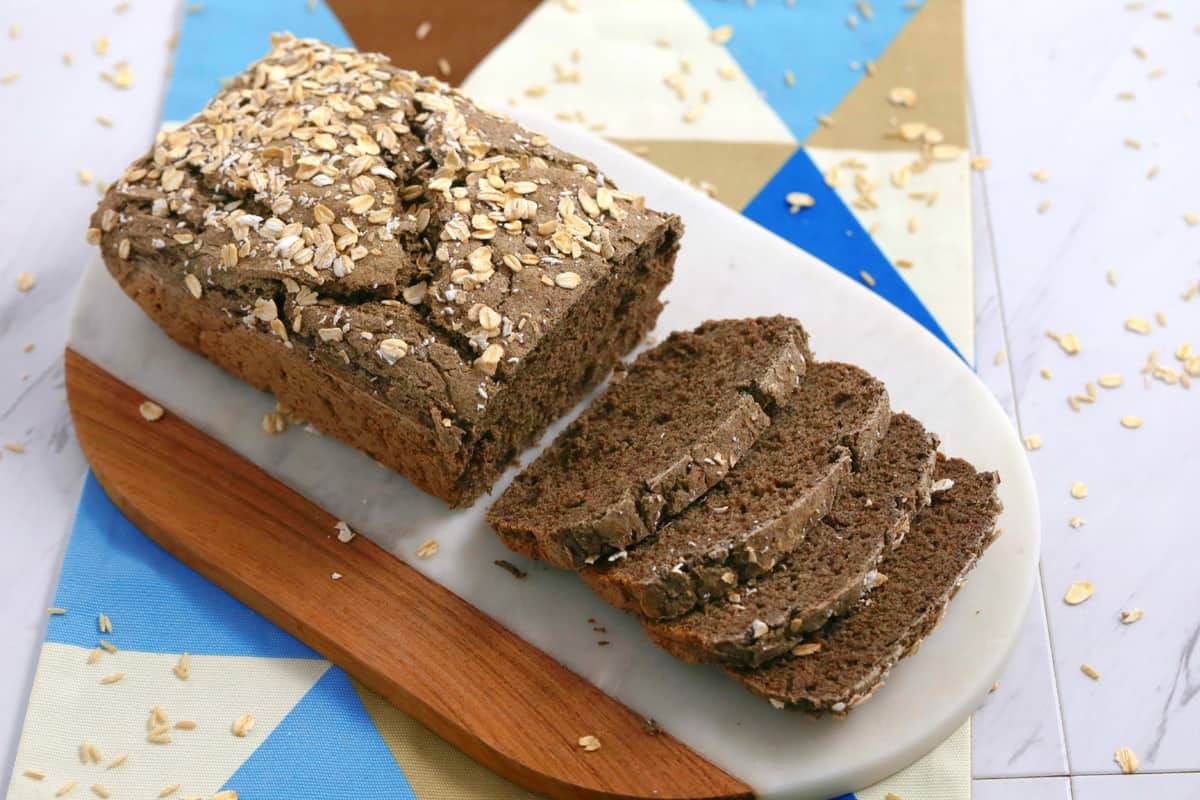 gluten free vegan bread recipe, how to make vegan bread, vegan gluten free bread recipe, gluten free bread recipe without yeast, gf vegan bread recipe, buckwheat flour bread, vegan gluten free sandwich bread