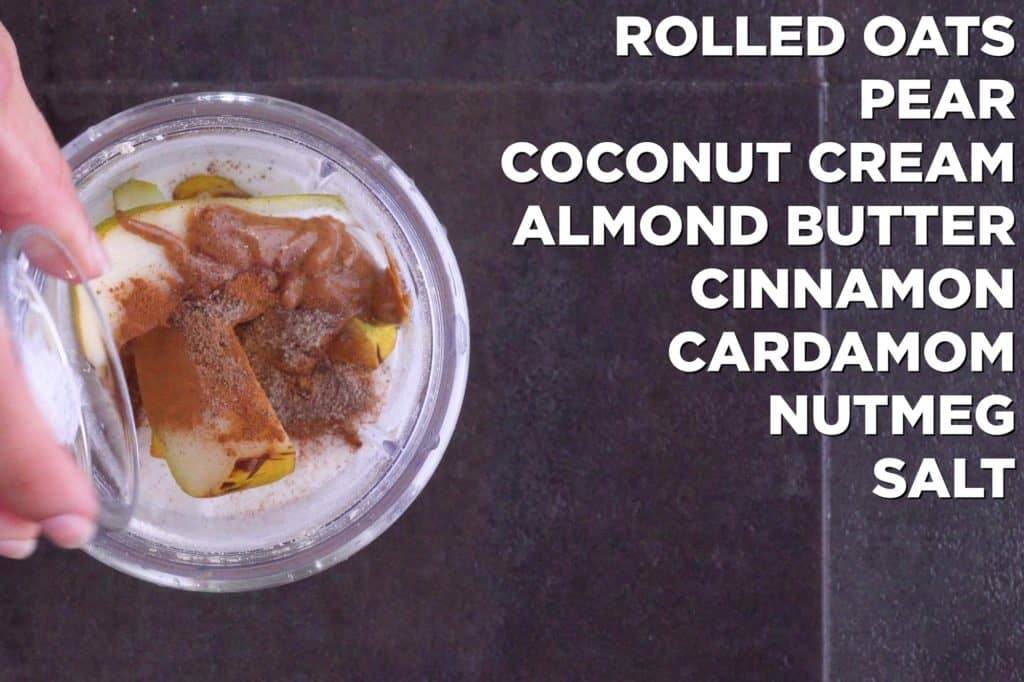 Pear Smoothie Bowl Ingredients