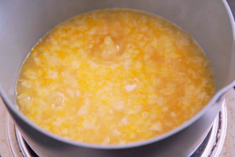 Bring mixture to a boil over medium-high heat.