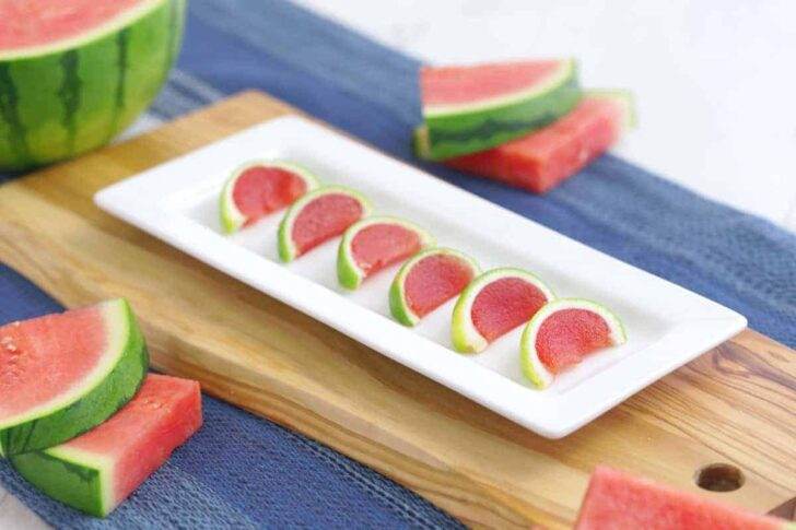 Watermelon Jello Slices