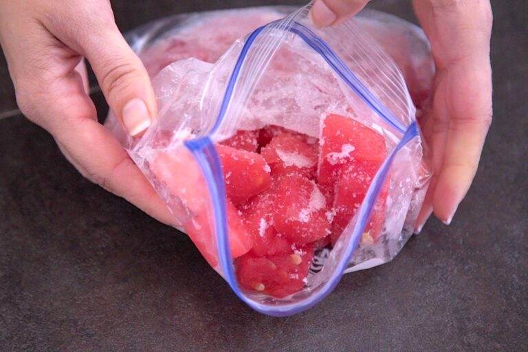 Freeze watermelon for smoothies overnight.
