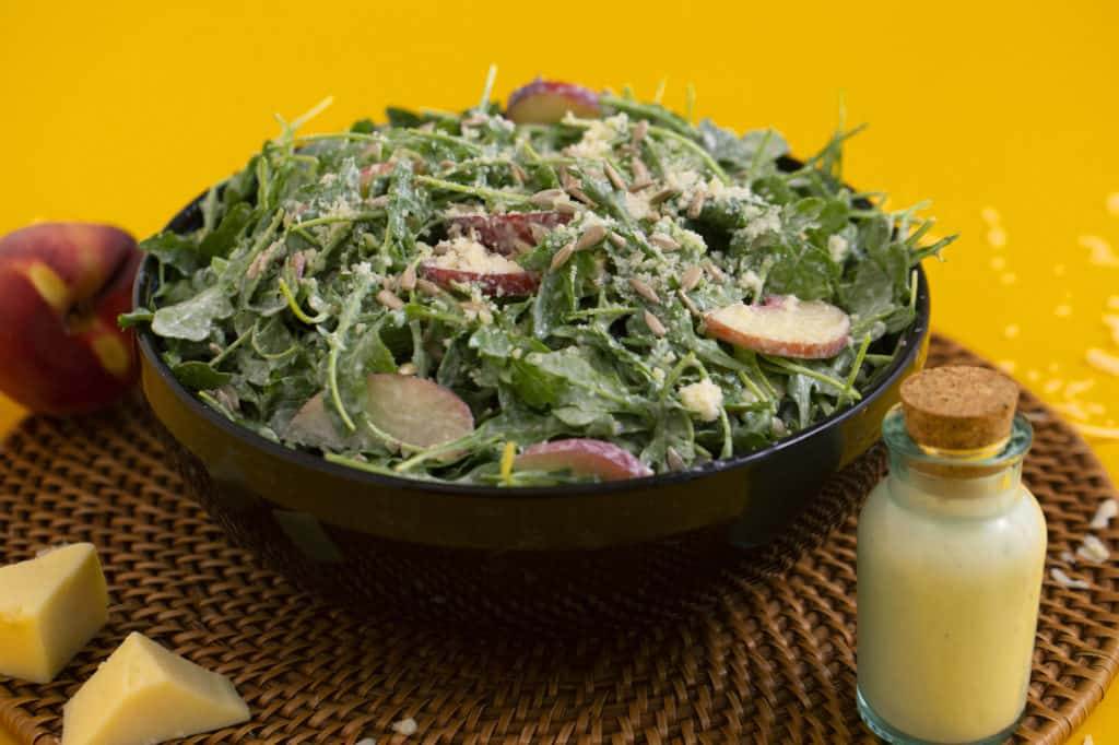 White Cheddar Salad Dressing & Arugula Salad
