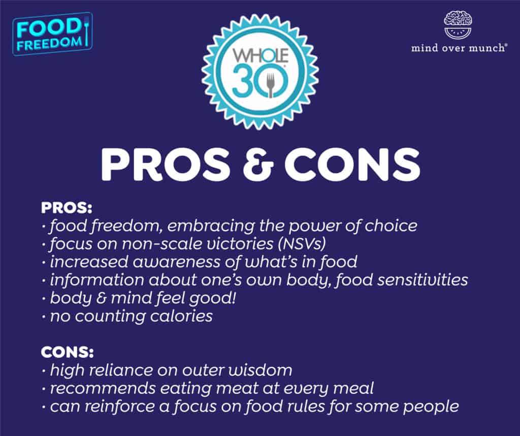 Whole30 Benefits and Drawbacks, pros and cons
