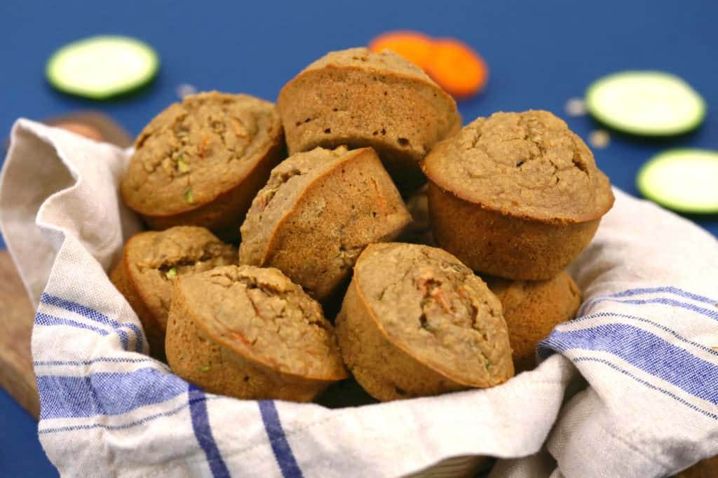 Healthy Zucchini Carrot Muffins | Gluten Free Breakfast Muffins